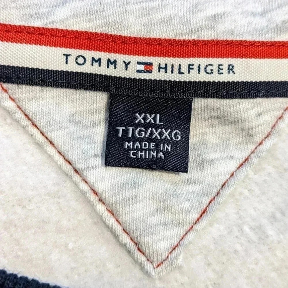 Tommy Hilfiger Women's XXL Gray Nautical Anchor Logo Crewneck Sweatshirt VTG - Picture 5 of 7